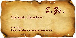 Sulyok Zsombor névjegykártya